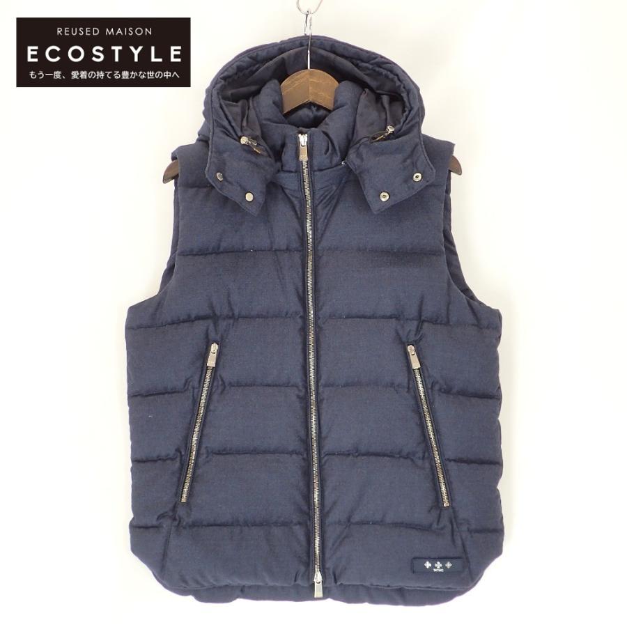 TATRAS タトラス MTA18A4299 ネイビー ダウンベスト 3 ベスト ウール