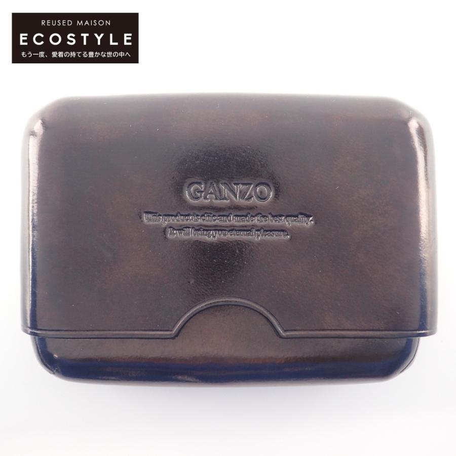美品 GANZO ガンゾ 57387 MAESTRO2 マエストロ2 名刺入れ ヨコ型(M
