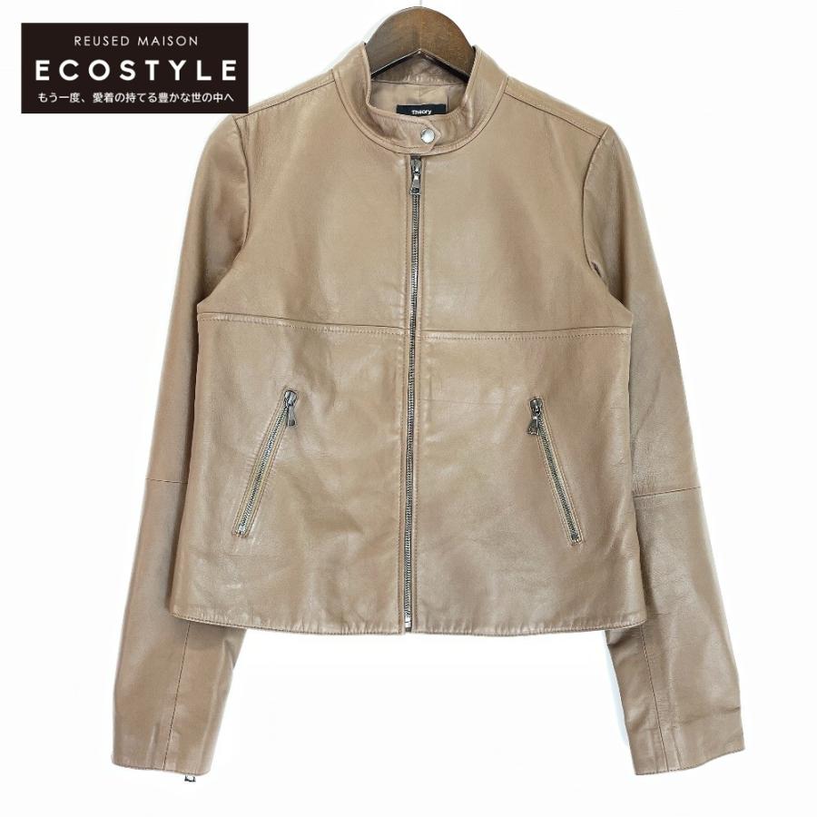 theory（セオリー） 21年製 ベージュ Luxe Leather Bavewick N レザー