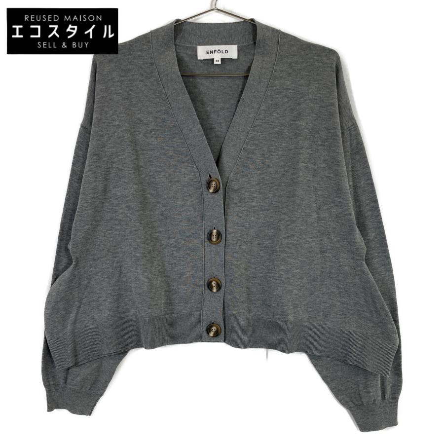 ENFOLD（エンフォルド） 美品 24SS WAVE DRAPE CARDIGAN カーディガン