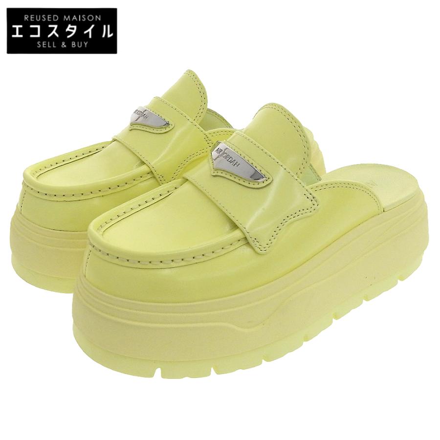 NIKE（ナイキ） 美品 AIR JORDAN レザー シルバー金具 厚底ミュール