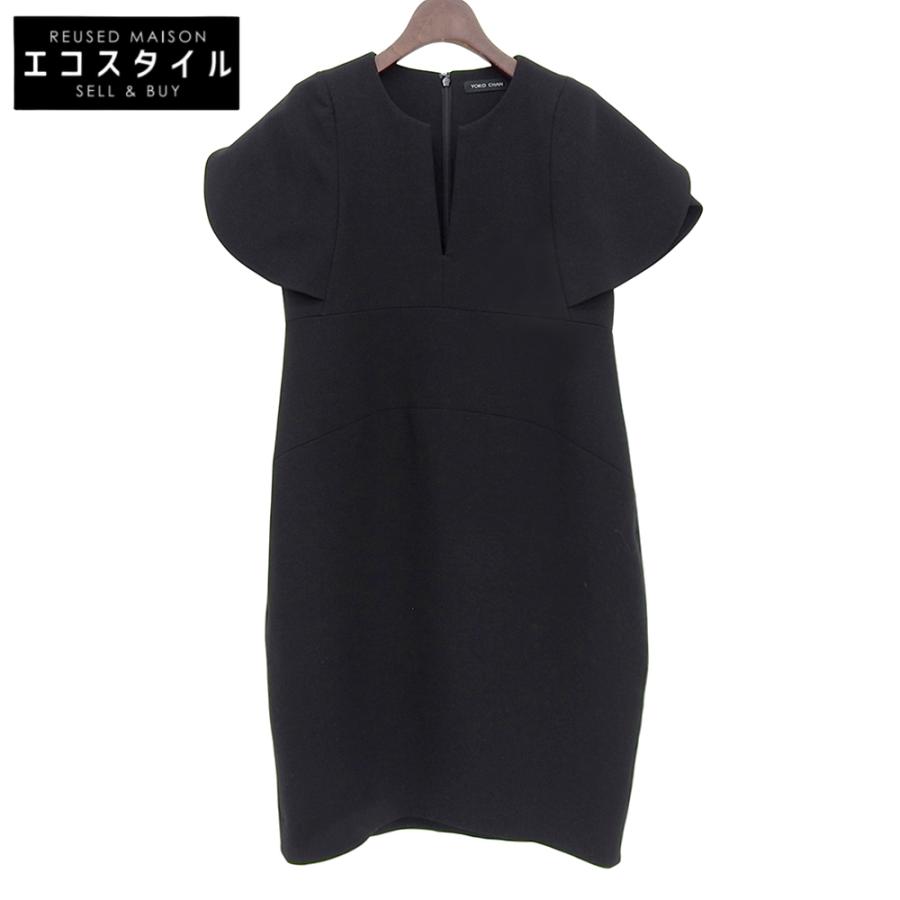 YOKO CHAN ヨーコチャン フレアスリーブ スリットライン ドレス