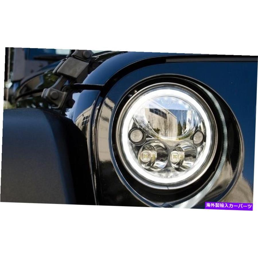 USヘッドライト ビジョンXブラッククローム7 