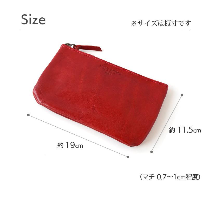ポーチ 本革 LOCAL WORKS 栃木レザー ミディアム マルチポーチ バッグ