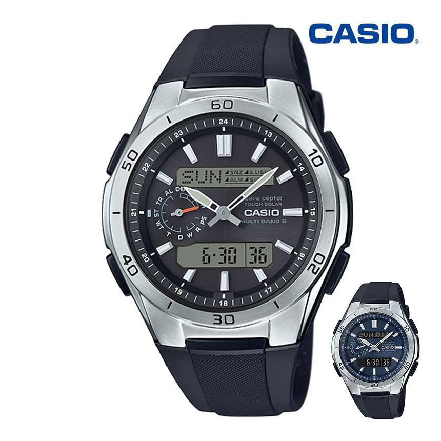 WAVE（CASIO） 在庫限り カシオ腕時計 電波ソーラー メンズ デジタル