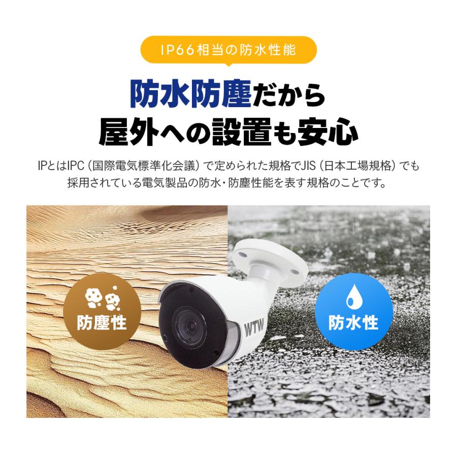 WTW 塚本無線 防犯カメラセット AHD 200万画素カメラ 500万画素録画機