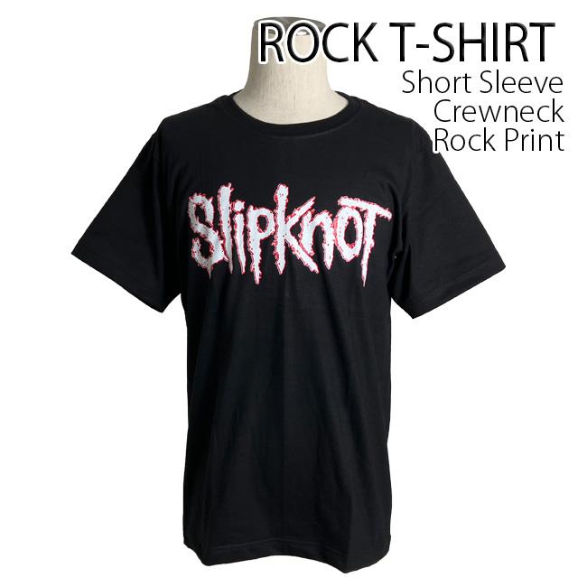 ロックtシャツ バンドtシャツ パンク Slipknot スリップノット メンズ