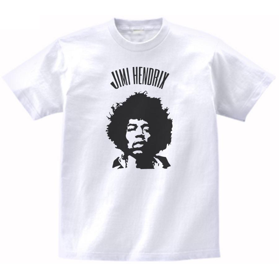ジミ・ヘンドリックス Jimi Hendrix バンド ロック Tシャツ 白 : T