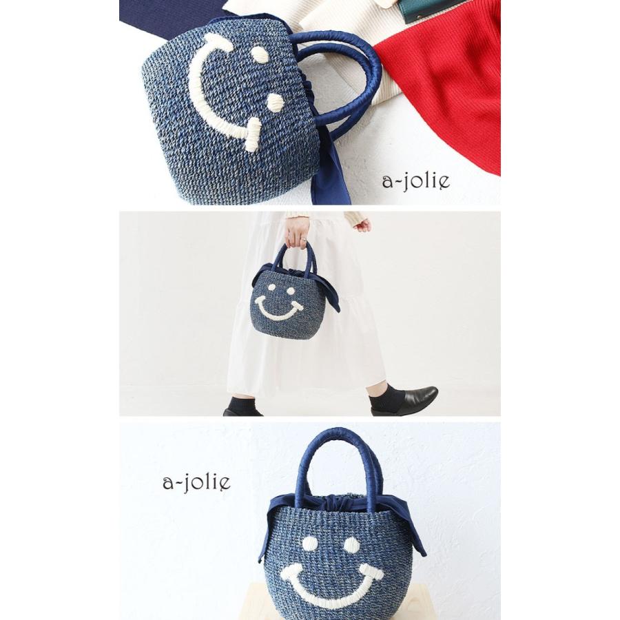 a-jolie（アジョリー） かごバッグ スマイルかごバッグ ハンドバッグ