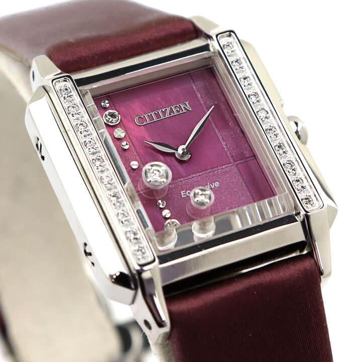 ピンクの猫・【美品】保証書付・シチズンエルEG7061-15W CITIZEN L