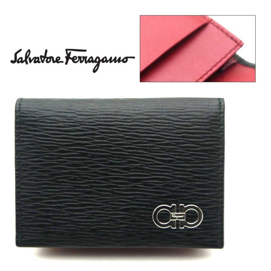 FERRAGAMO（フェラガモ） Salvatore Ferragamo 名刺入れ ブラックx