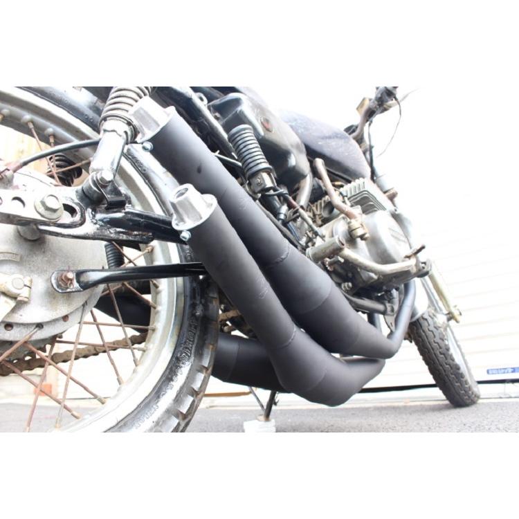 ORM製 カワサキ KH400 3本チャンバー 刻印 完全国内生産 自社製造品