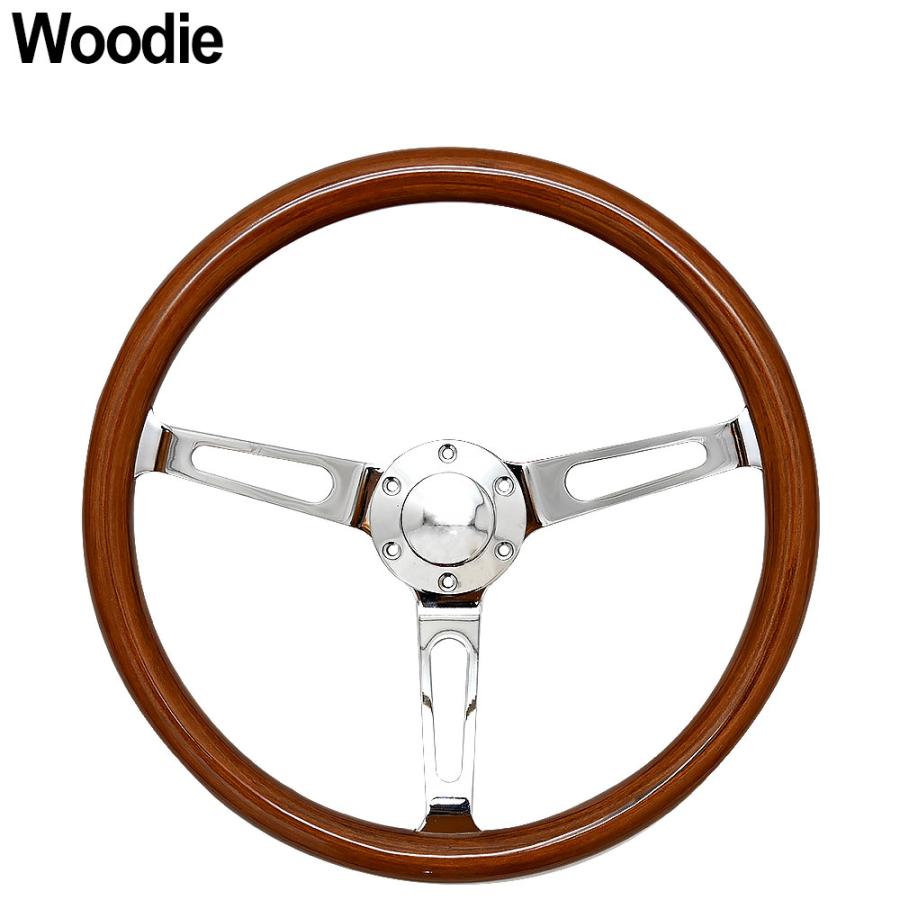 ウッド ステアリング 38Φ 15インチ 6穴 ハンドル レトロ クラシック 旧