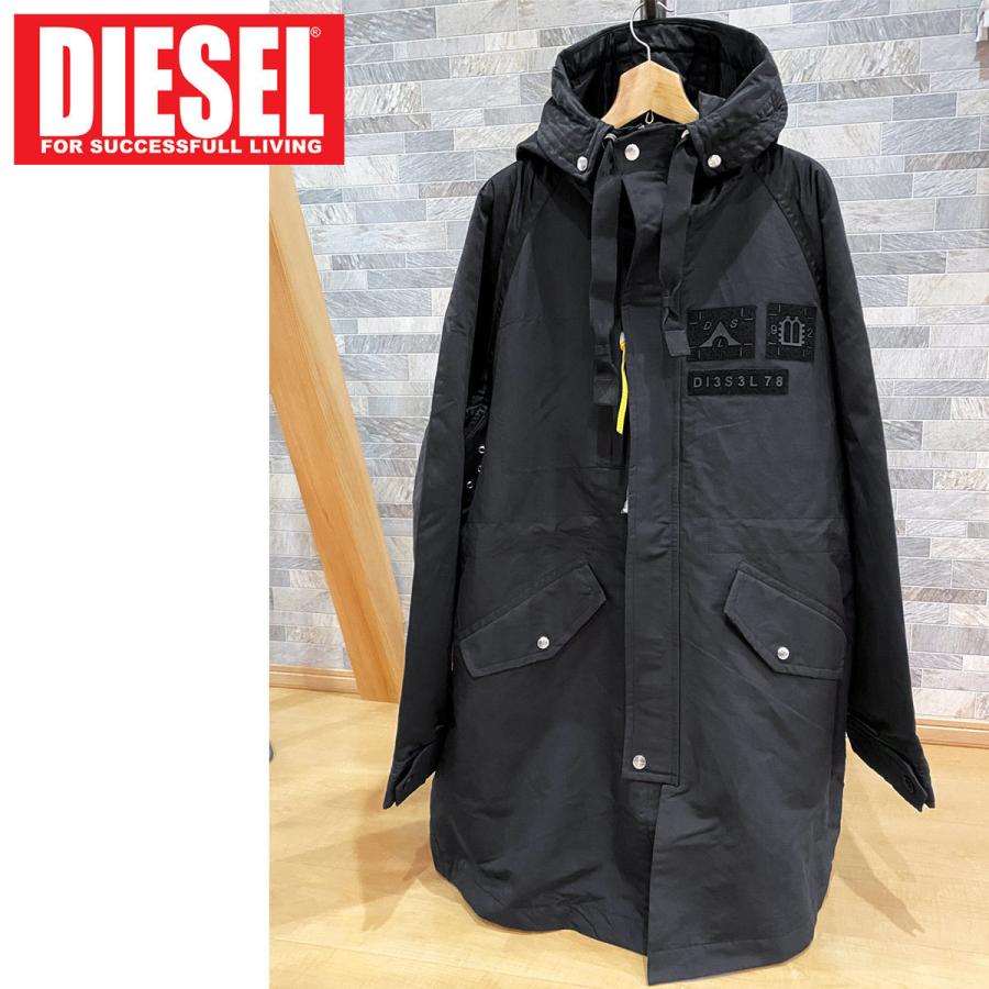 DIESEL（ディーゼル） モッズコート ミリタリージャケット ワッペン