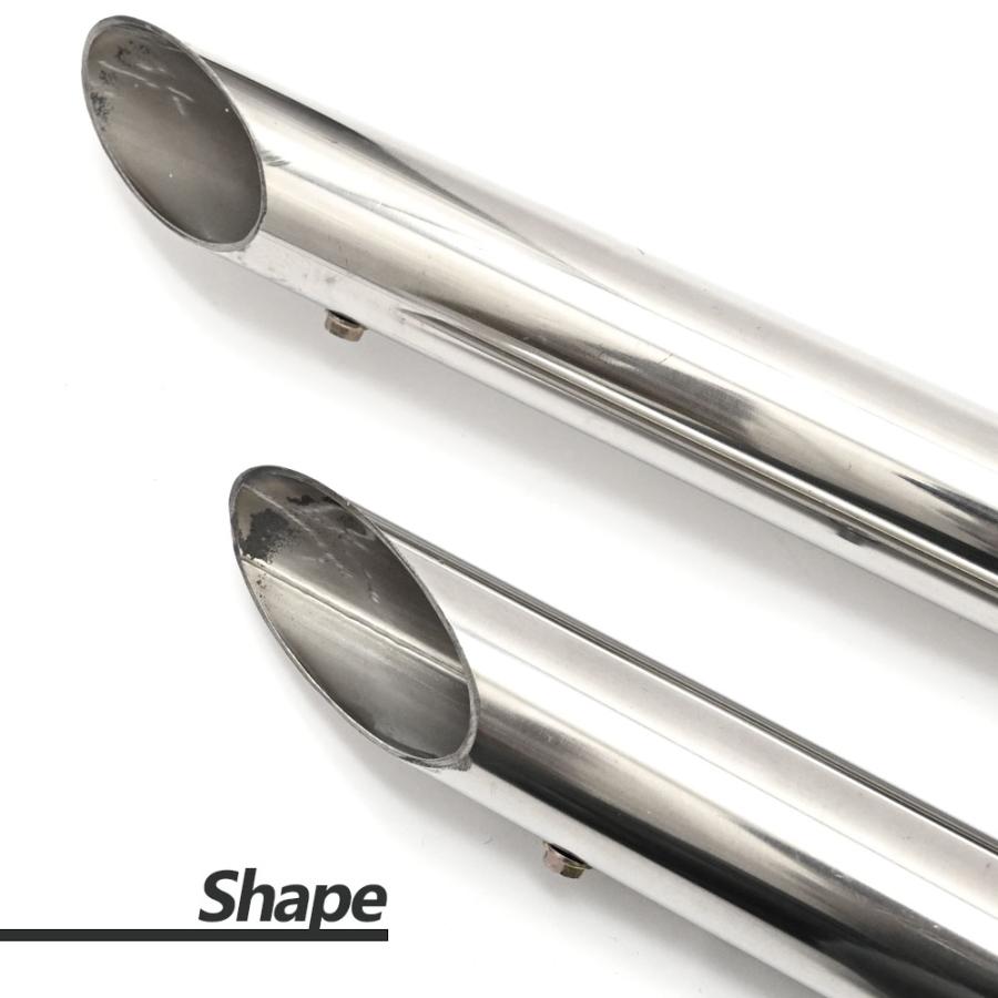 ドラッグスター400 クラシック ステンレス スラッシュカット マフラー