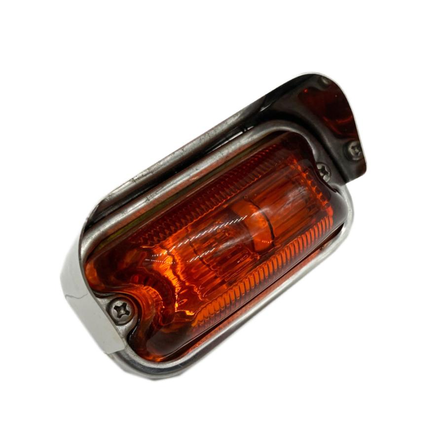 トラック用品 車高灯 AS バイザー付角マーカー枠 鏡面 角型マーカー用