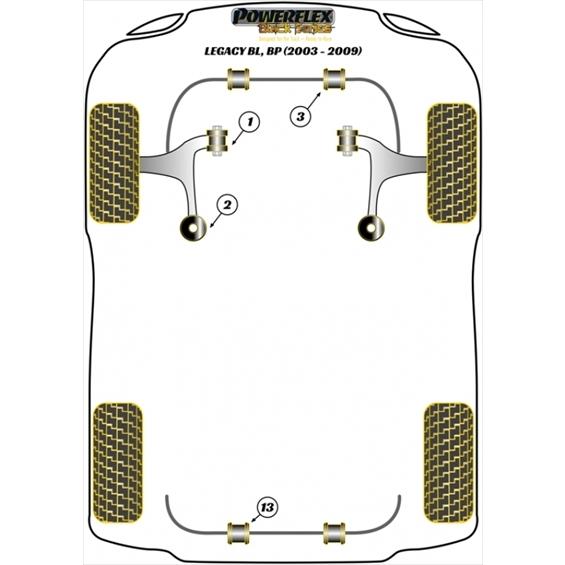 BL/BP レガシィ フロント ロアアーム フロントブッシュ(1) : エアロ