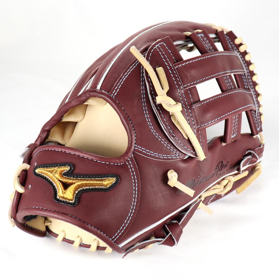 Mizuno Pro 硬式グローブ ブラウン 外野手用 レザーケアクリーム付き