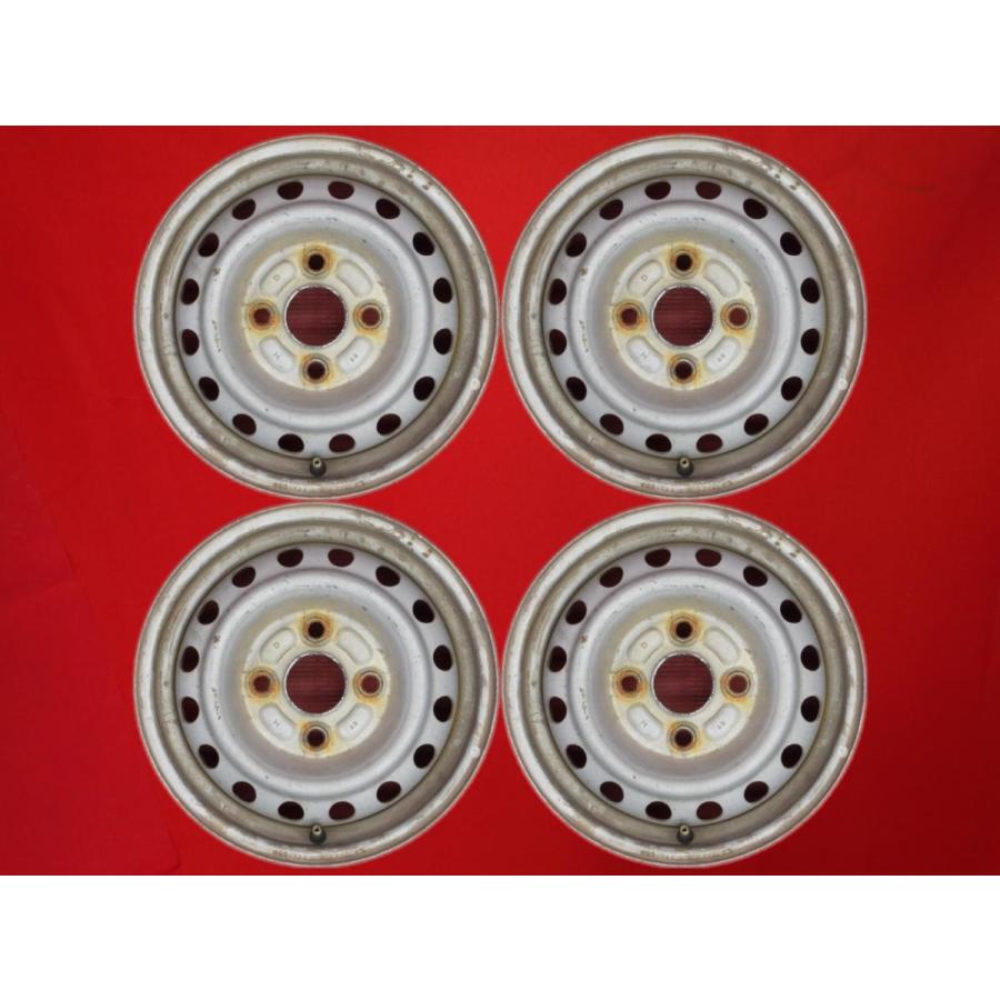 激安 4本セット】ダイハツ ハイゼット 純正 スチールホイール 鉄