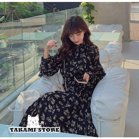 シースルー 花柄 ワンピース レディース ロングワンピース 長袖