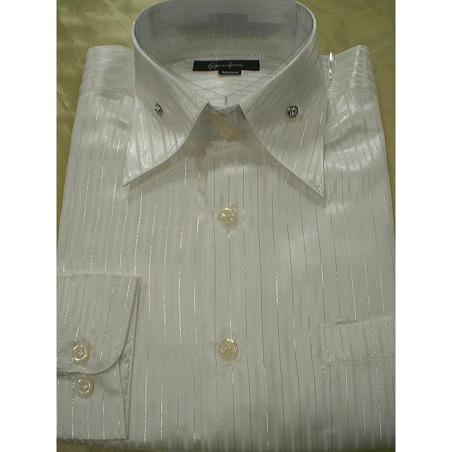 日本製 ドレスシャツ ストライプ ラメ系 : takafuku1915 - 通販