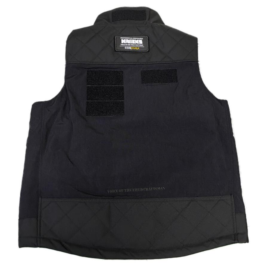 ニックス(KNICKS) 数量限定 ワークベスト 防寒着 ブラック:レッド LL