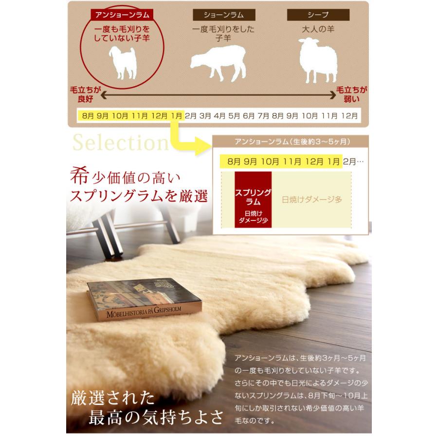 タンスのゲン ムートンラグ 2匹物 洗える 抗菌 防ダニ 短毛 厚手 秋冬