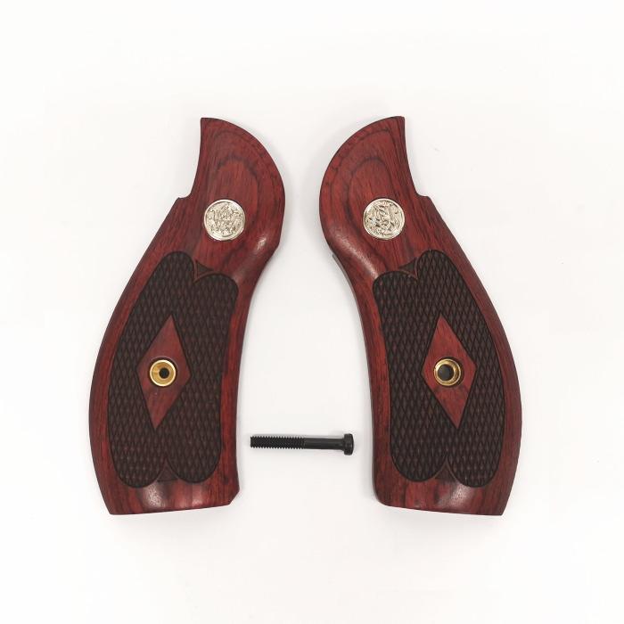 ☆アルタモント S&W Kフレーム ラウンドバット用 木製グリップ