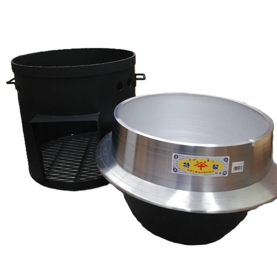 国産品 特製 極厚特大かまど NK-650 (羽釜60cm付き) 本体厚み3mm (大