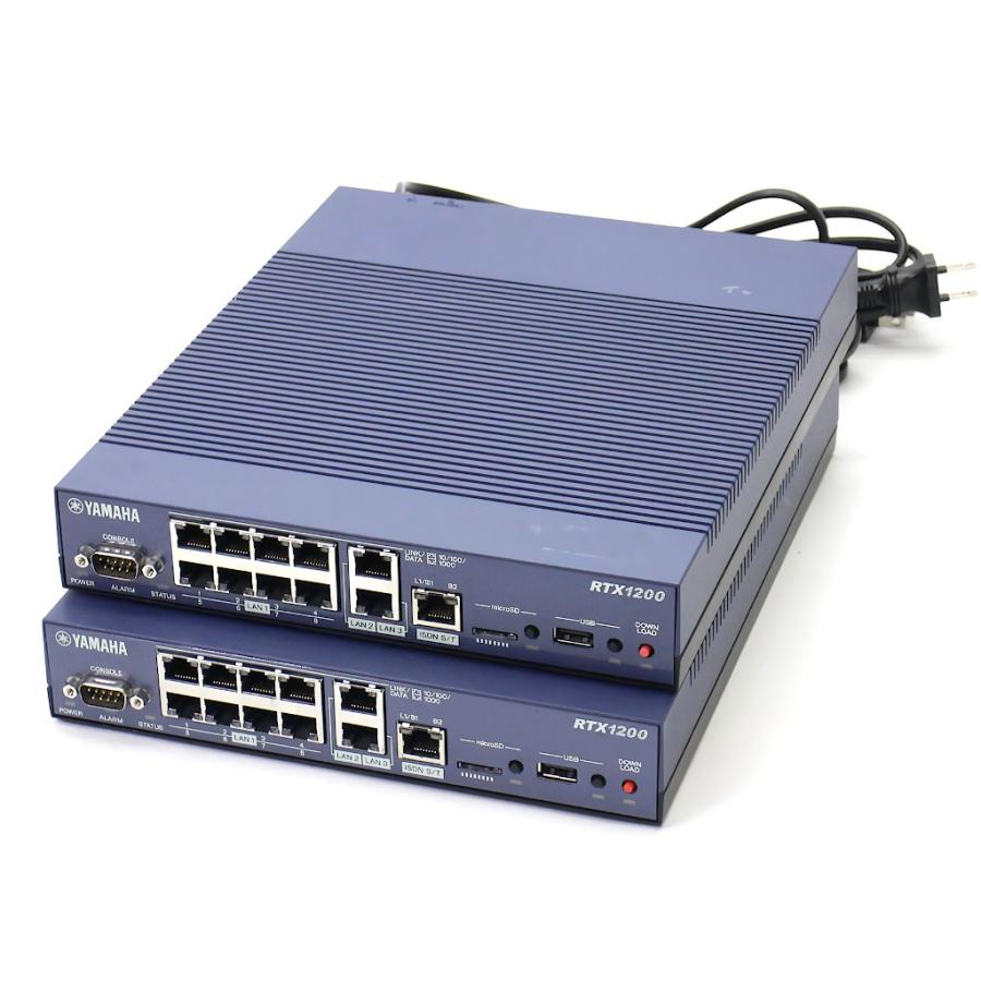 2台セット】YAMAHA RTX1200 3系統10ポート1000BASE-T搭載VPNルーター