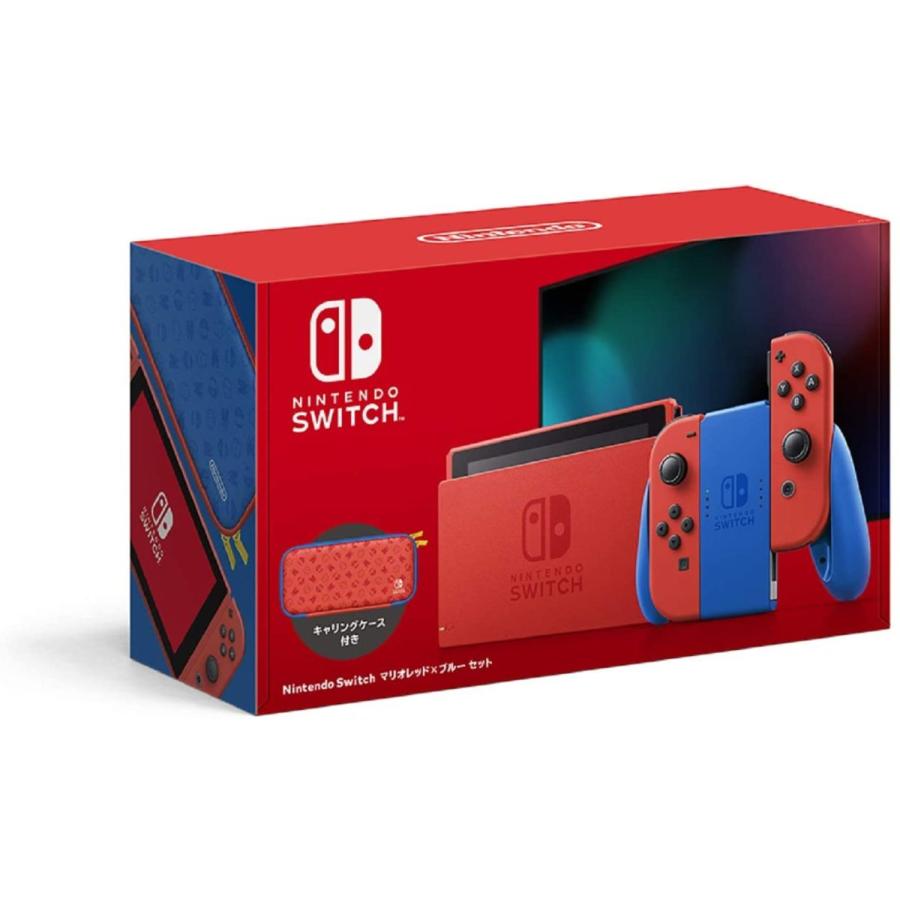 Nintendo Switch 本体 (ニンテンドースイッチ) マリオ レッド×ブルー