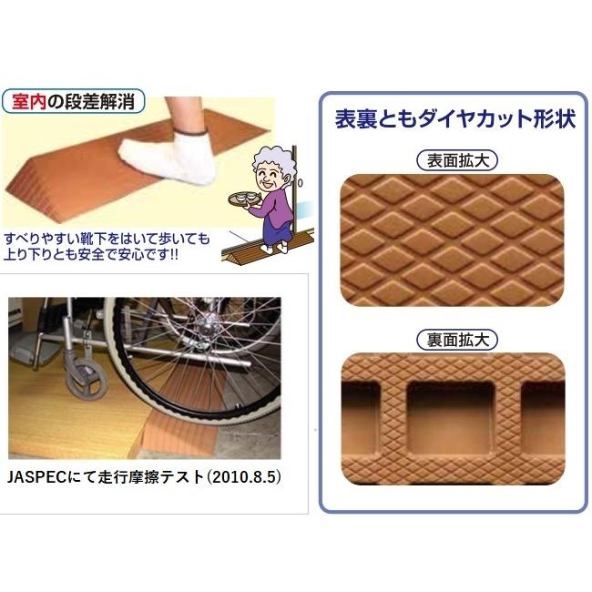 段差解消リフォーム ダイヤスロープ DS76-90 幅76cm/段差9cm用 室内用