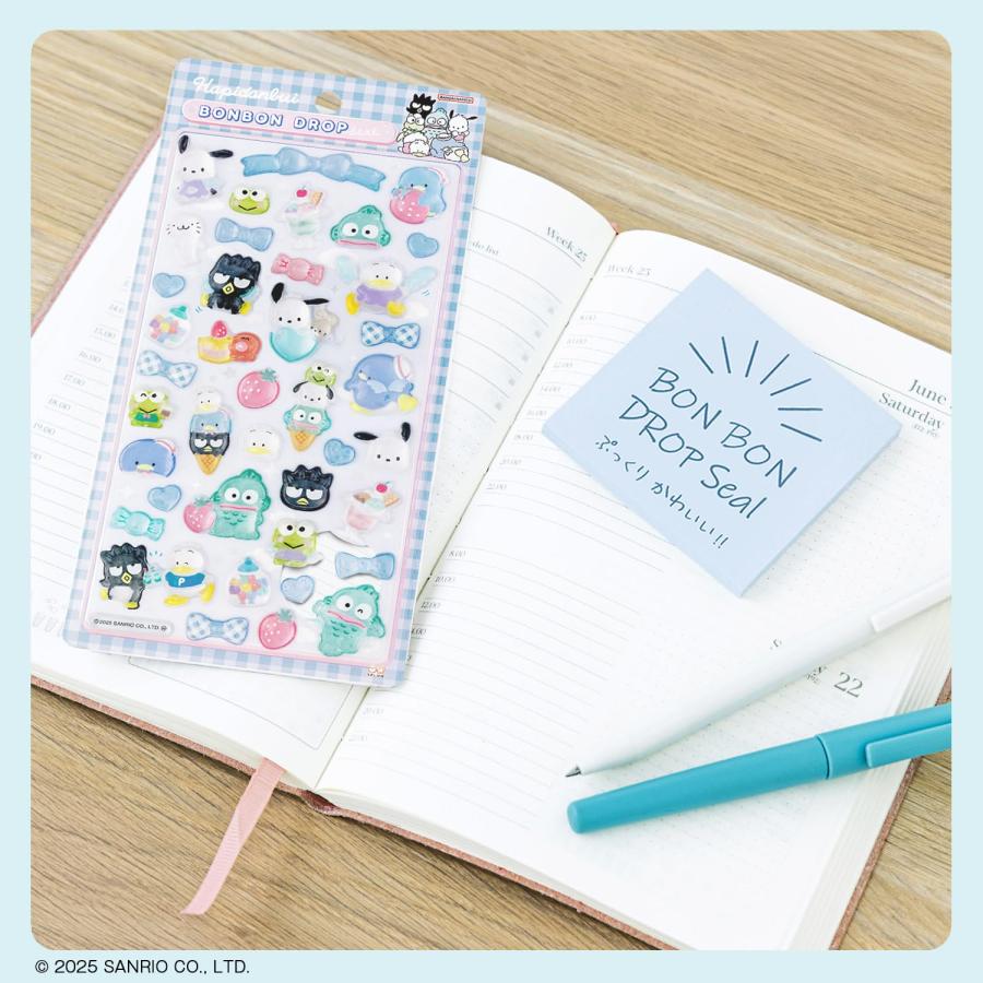 サンリオキャラクター シール ボンボンドロップシール はぴだんぶい