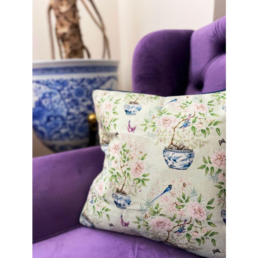 THE-SECRET-GARDEN Blue &White シノワズリ クッションカバー 全2種類