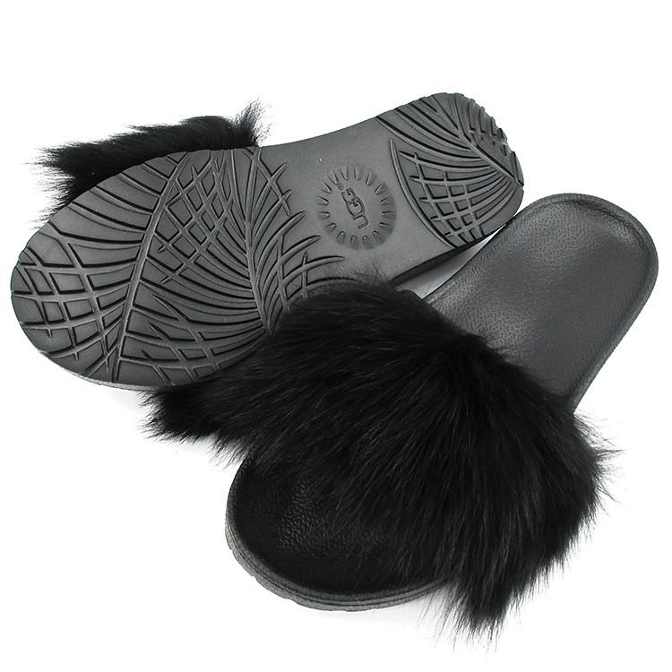 UGG（アグ） レディース スライドサンダル シープスキン ファー