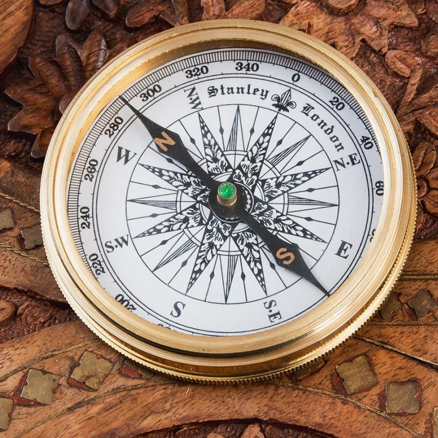 アンティーク アンティック コンパス 方位磁針 (直径約7.6cm)大英帝国