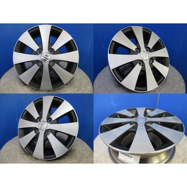 4本 スズキ純正 14インチ4.5J +50 4H 4穴 PCD 100 アルミホイール 純正