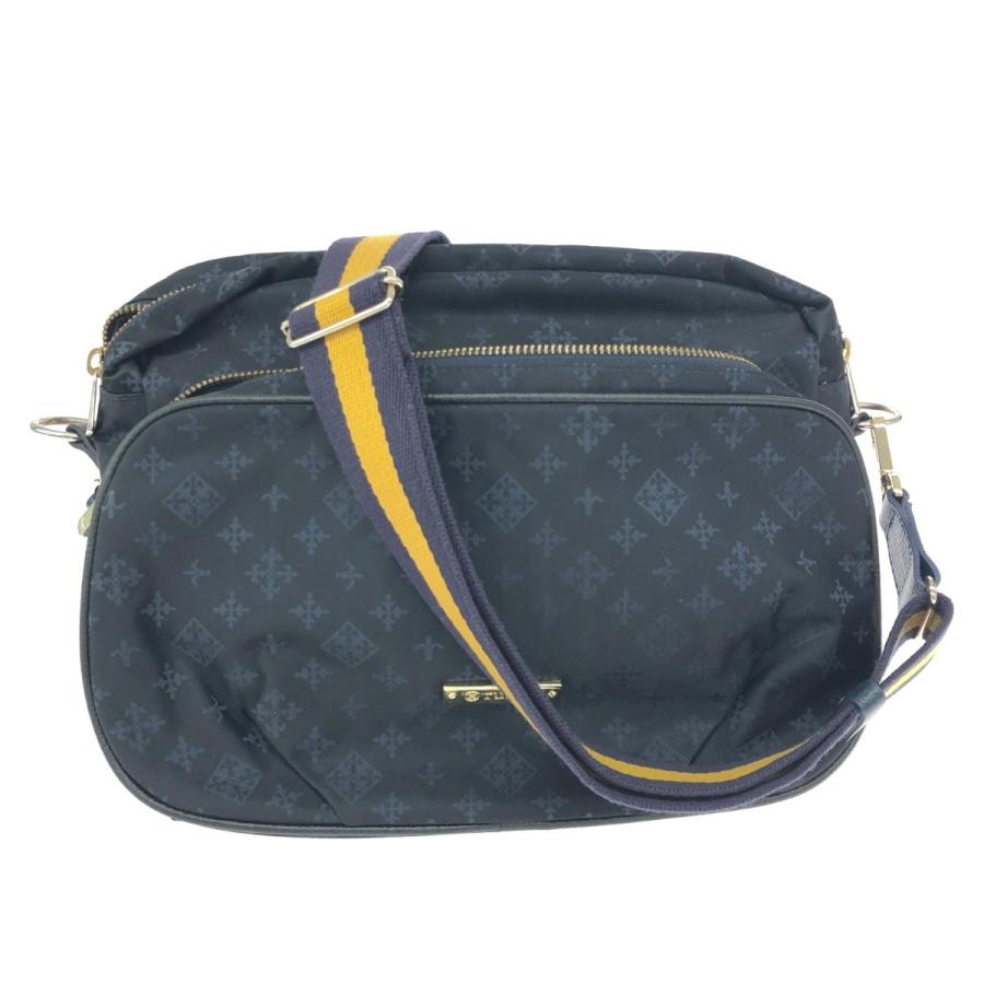 russet ラシット ショルダーバッグ モノグラム/ナイロン ネイビー