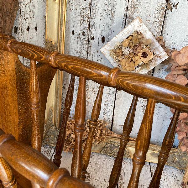 飛騨産業 ヴィンテージ キツツキマーク 無垢材 ウッド マガジンラック