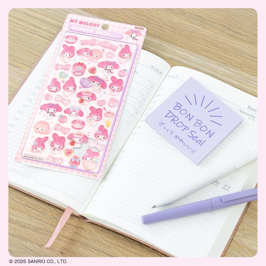 サンスター文具 サンリオキャラクター シール ボンボンドロップシール
