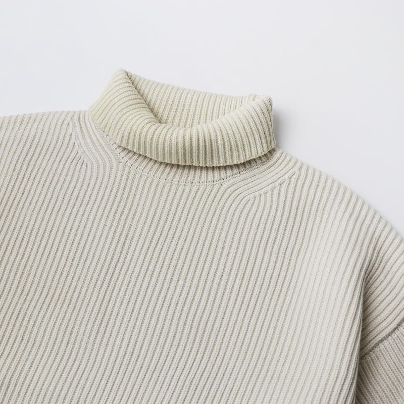 ウィンターセール】オーラリー AURALEE SUPER FINE WOOL RIB KNIT
