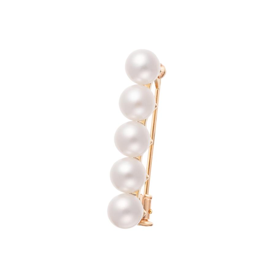 ジュエリーツツミ K10イエローゴールド淡水パールブローチ