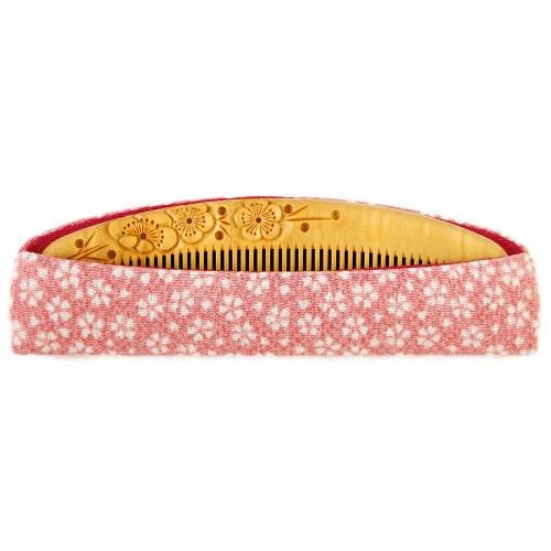 高貴】気品溢れる梅（うめ）4寸5分 彫解櫛 つげ櫛 高級国産 さつま