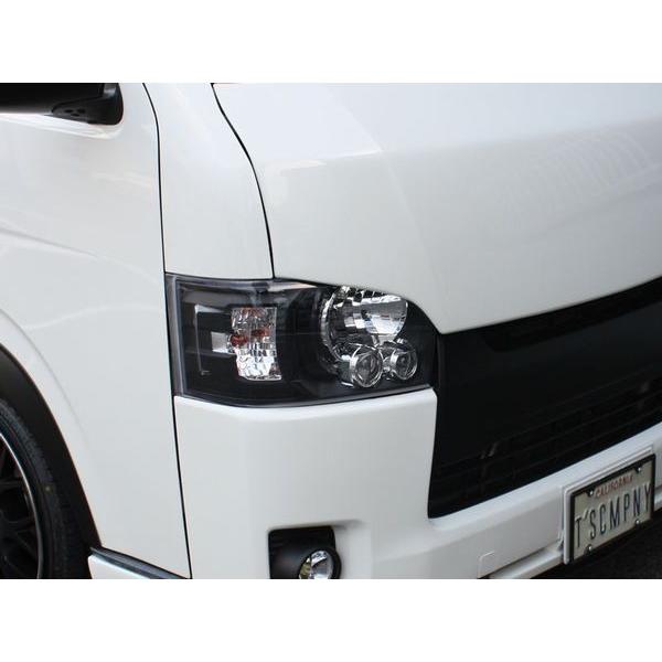 ハイエース 200系 4型純正タイプ LEDヘッドライト マットブラック