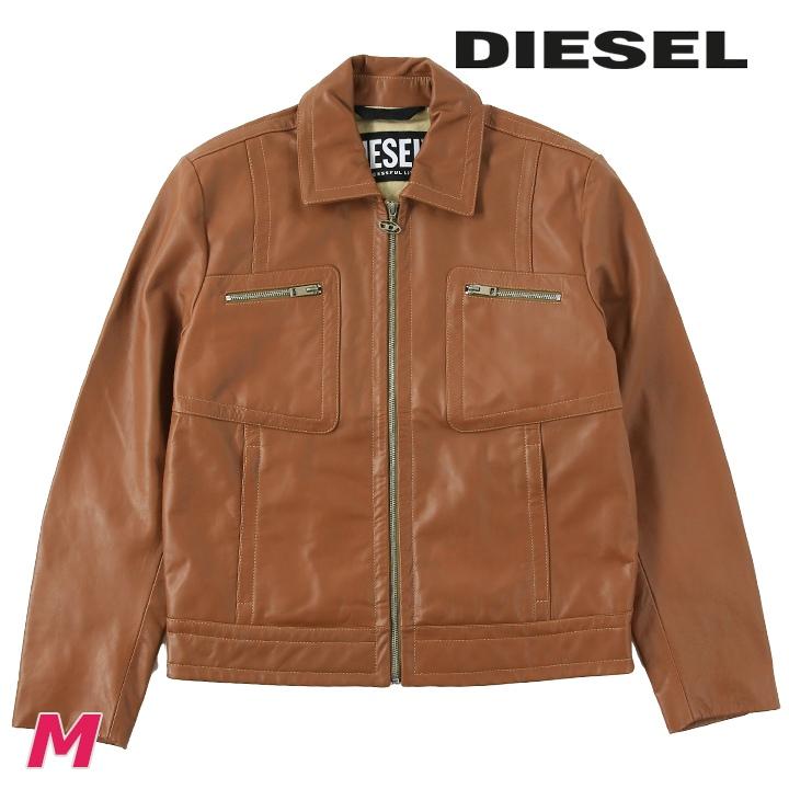 DIESEL（ディーゼル） レザージャケット メンズ 牛革 本革 オーバルD
