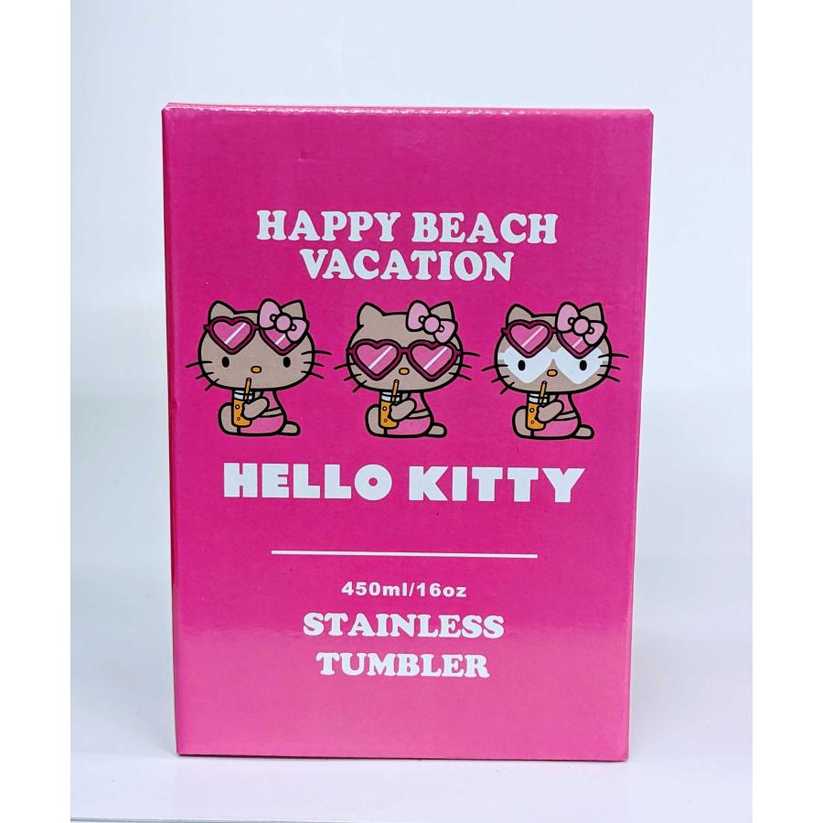 SANRIO HELLO KITTY ステンレスタンブラー キティジュース ピンク