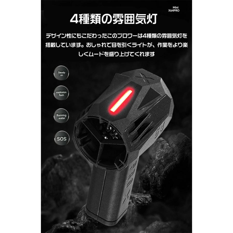 X64PRO ブロワー ミニジェットファン 強力 花粉対策 庭掃除 雪対策