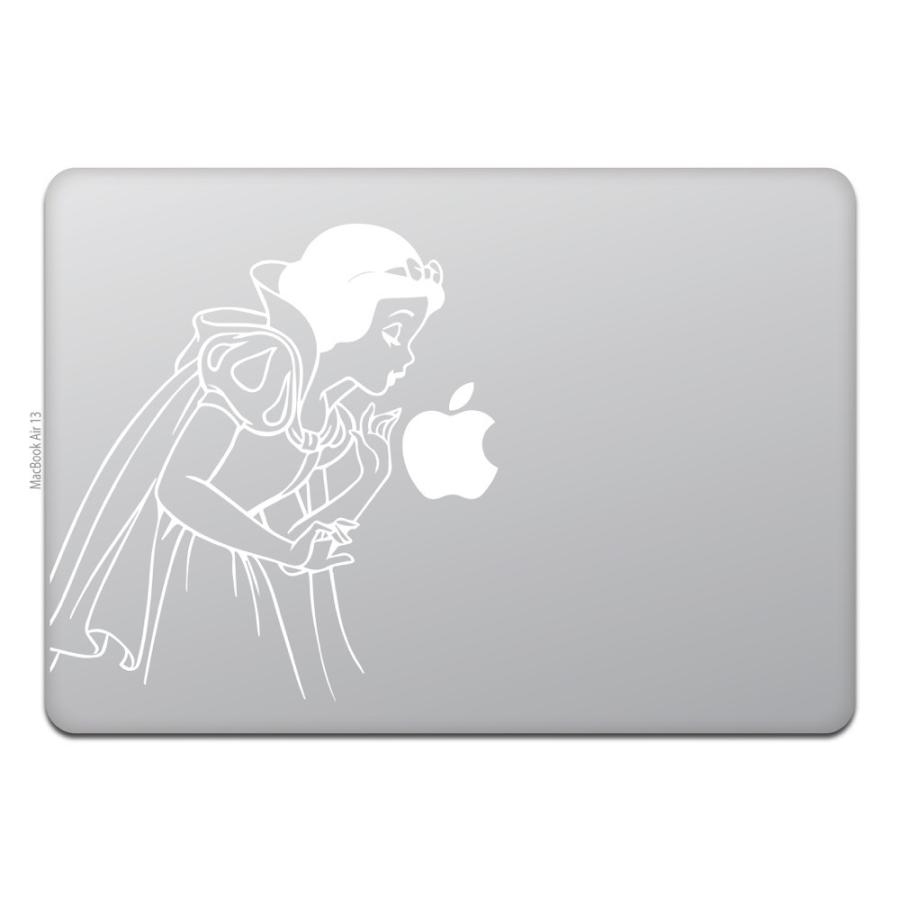 MacBook Air / Pro マックブック ステッカー シール 白雪姫 りんごに