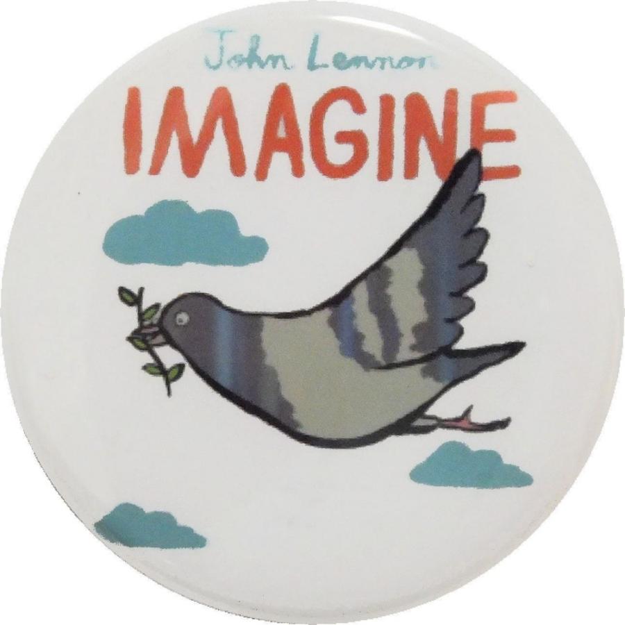 ジョンレノン 音楽 シネマ 缶バッジ （安全ピンタイプ直径38mm