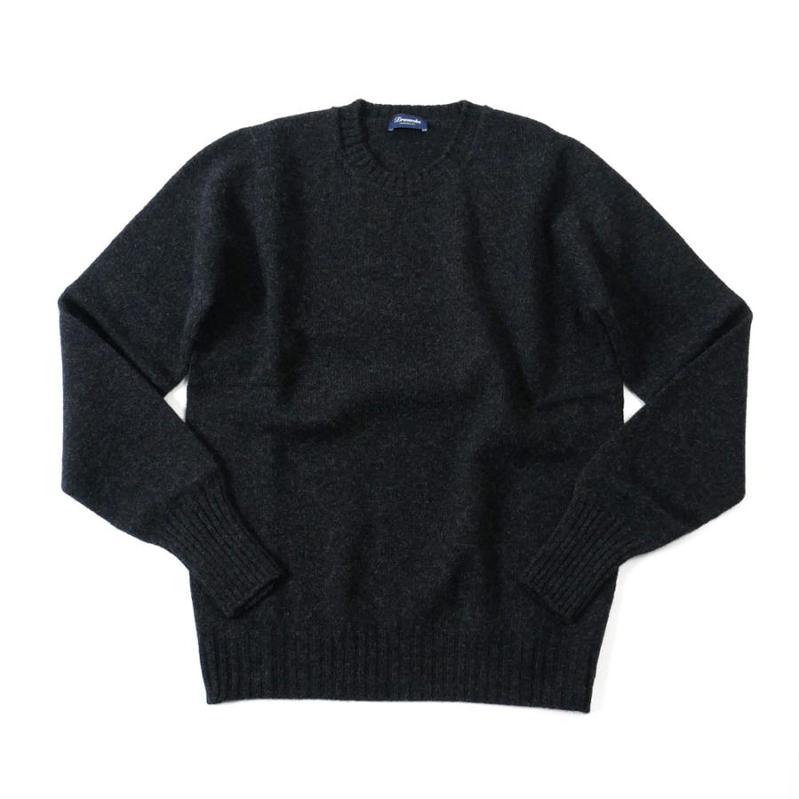 DRUMOHR（ドルモア） メンズ ラムウール クルーネック ニット ミドル